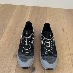 Salomon Black and Gray Athletic Shoes